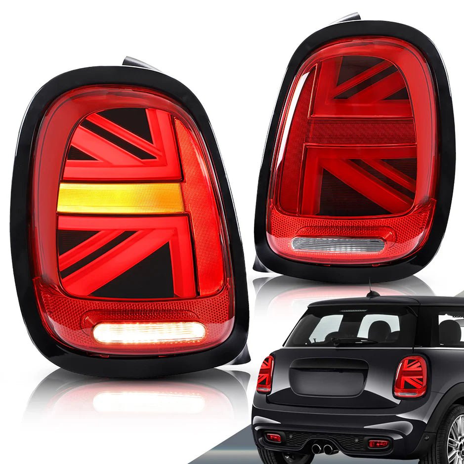 BMW Mini Cooper F55 F56 F57 Black Trim LED Taillights 2014 - 2019